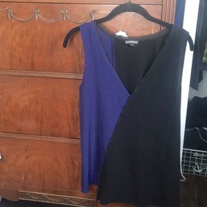 V-Neck Tank with Mesh Detail